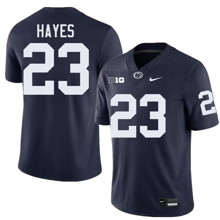 Tikey Hayes Penn State Jersey,PSU Nittany Lions #23 Tikey Hayes Football Uniforms-Navy